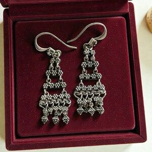 Lois Hill 925 Sterling Silver Chandelier Earrings – 2” Dangle, Indonesia